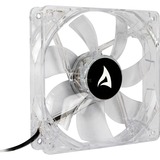 Sharkoon Gehäuselüfter Blaue LED BULK transparent, 3-Pin-/5,25"-Anschluss, 120 mm
