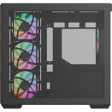 Thermaltake View 380 WS ARGB Black, Tower-Gehäuse schwarz/holz, Tempered Glass x 2, Holz-Struktur