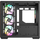 Thermaltake View 380 WS ARGB Black, Tower-Gehäuse schwarz/holz, Tempered Glass x 2, Holz-Struktur
