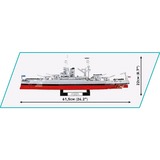 COBI USS Arizona (BB-39), Konstruktionsspielzeug Maßstab 1:300