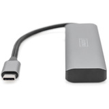 Digitus USB-C 4-Port, USB-Hub silber