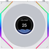 Lian Li UNI FAN TL LCD FLEX 120 Wireless, Gehäuselüfter weiß, 124 mm