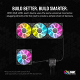 Corsair iCUE LINK RX120 RGB Triple Generalüberholt, Gehäuselüfter weiß, 3er Pack, inkl. Hub, 120 mm