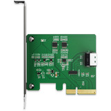 Icy Dock MB408A5 "EXLink" MCIO 4i (SFF-TA-1016) zu PCIe 5.0 x4 Adapter, Schnittstellenkarte 