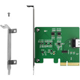 Icy Dock MB408A5 "EXLink" MCIO 4i (SFF-TA-1016) zu PCIe 5.0 x4 Adapter, Schnittstellenkarte 