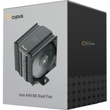 Ocypus Iota A40 Dual Fan, CPU-Kühler schwarz, 120 mm