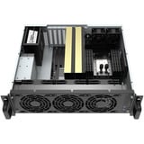 SilverStone RM31 MINI Rackmount Server-Gehäuse, Rack, Server-Gehäuse schwarz, 3 Höheneinheiten