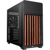 Thermaltake TR300 WS Black, Tower-Gehäuse schwarz/holz, Tempered Glass
