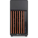 Thermaltake TR300 WS Black, Tower-Gehäuse schwarz/holz, Tempered Glass