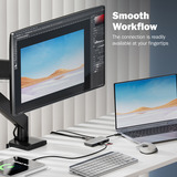 Digitus 7-Port Travel Docking Station, Dockingstation grau/schwarz, USB-C