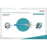 Digitus Professional Cat.6a U/UTP Verlegekabel simplex, Eca blau, 305 Meter Trommel