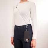 Intenso Handykette und Lade-/Datenkabel Cell Phone Charging Lanyard violett, 1,65 Meter, USB-C, PD3.0 / QC4.0, Nylon