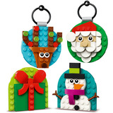 LEGO 40744 Iconic Verschiedene Christbaumanhänger, Konstruktionsspielzeug 