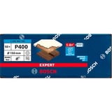 Bosch Professional Expert M480 Netzstruktur-Schleifblatt Ø 150mm, K400 50 Stück, für Exzenterschleifer