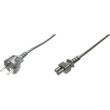 Digitus Deutsches Netzanschlusskabel schwarz, 1,20 Meter, "Micky Maus"-Stecker