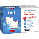 FRITZ!  Set 1700 2er-Pack, Repeater weiß/grau, Wi-Fi 7 mit bis zu 3,6 GBit/s