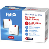 FRITZ!  Set 1700 2er-Pack, Repeater weiß/grau, Wi-Fi 7 mit bis zu 3,6 GBit/s