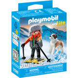 PLAYMOBIL 71741 My Life Wanderer mit Bernhardiner, Konstruktionsspielzeug 