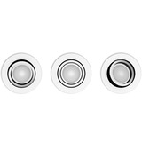 Philips Hue White & Color Ambiance Centura Einbauspot 3er-Pack, LED-Leuchte weiß, rund