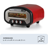 Ariete Pizzaofen DA GENNARO  rot/edelstahl, 2.200 Watt, für Pizzen bis ca. Ø 30cm