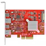 DeLOCK PCIe x4> 2x USB 3.2 Gen 2 Typ-A + 2x USB-C, USB-Controller 