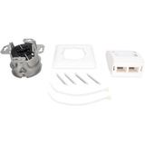 Digitus FTTH Glasfaser Unterputz-Wandanschlussdose, 2 Ports weiß, für SC- und LC-Adapter