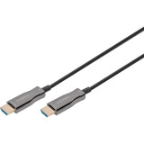 Digitus HDMI AOC Hybrid Glasfaserkabel, UHD 4K schwarz, 15 Meter