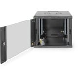 Digitus Wandgehäuse Unique Serie - 600x600 mm (BxT), IT-Schrank schwarz, 9 Höheneinheiten