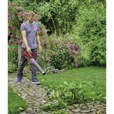 EINHELL Professional  Akku-Laubbläser GP-LB 18/200 LI  rot/schwarz, 1x Li-Ion-Akku 4,0 Ah Plus, mit Dachrinnen-Reinigungsset