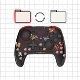 HORI Wireless HORIPAD Turbo (Pixel Rot), Gamepad schwarz/rot, Nintendo Switch 2