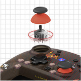 HORI Wireless HORIPAD Turbo (Pixel Rot), Gamepad schwarz/rot, Nintendo Switch 2