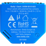 Shelly 1 Gen4 , Relais blau, 2er Pack