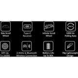 Keychron M6 Wireless, Gaming-Maus weiß, PixArt 3395 (1K Polling-Rate)