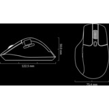 Keychron M6 Wireless, Gaming-Maus weiß, PixArt 3395 (1K Polling-Rate)