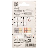 fischer Spreizdübel SX Plus 8x40 S K hellgrau, 10 Stück, mit Schraube