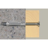fischer Spreizdübel SX Plus 8x40 S K hellgrau, 10 Stück, mit Schraube