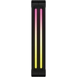 Corsair iCUE LINK QX140 RGB 140-mm-PWM-Lüfter, Gehäuselüfter schwarz, Erweiterungskit, 140 mm