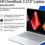 HP OmniBook 3 17-dg0053ngx, Notebook silber, Intel® Core™ Ultra 5 225U, Intel® Graphics, 12 GB DDR5, 512 GB (512 GB SSD), Windows 11 Pro