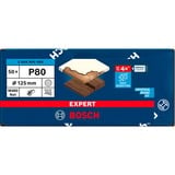 Bosch Professional Expert M480 Netzstruktur-Schleifblatt Ø 125mm, K80 50 Stück, für Exzenterschleifer