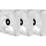 Corsair iCUE LINK QX120 RGB 120-mm-PWM-Lüfter, Gehäuselüfter weiß, Starter-Kit, 120 mm