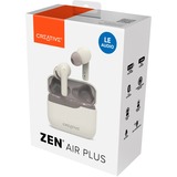 Creative Zen Air Plus, Kopfhörer creme, Bluetooth, USB-C