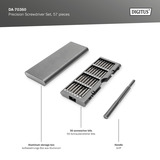 Digitus Feinmechaniker Schraubendreher Set, Bit-Satz grau, 57-teilig
