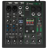 MACKIE ProFX6v3+ , Mischpult schwarz, professioneller 6-Kanal Mixer Enhanced FX