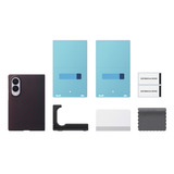 Samsung Carbon Magnet Case, Handyhülle dunkelrot, Samsung Galaxy Z Fold8