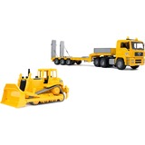 MAN TGA Tieflader mit Cat Bulldozer, Modellfahrzeug