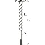 Bosch Hammerbohrer SDS-max-7, Ø 17mm Arbeitslänge 400mm