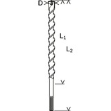 Bosch Professional PRO SDS max-7 Hammerbohrer, Ø 38mm Arbeitslänge 600mm