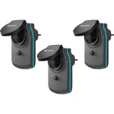 GARDENA smart Power Zwischenstecker, 3er Set, Steckdose schwarz, per App steuerbar