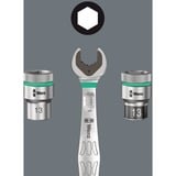 Wera Zyklop Metal-Knarrensatz 8100 SA 11, Zoll-Größen, Werkzeug-Set 28-teilig, mit Umschaltknarre, 1/4"