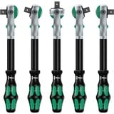 Wera Zyklop Speed-Knarrensatz 8100 SA 6, Werkzeug-Set Speed-Knarre mit schwenkbarem Kopf, 1/4"